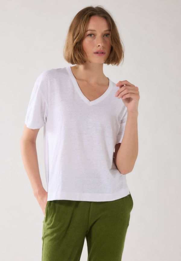 CAMISETA COL V M011-FTS963 BLANC