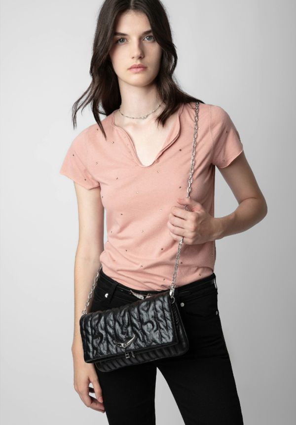 BOLSO ROCK MINIMAL SMOOTH NOIR