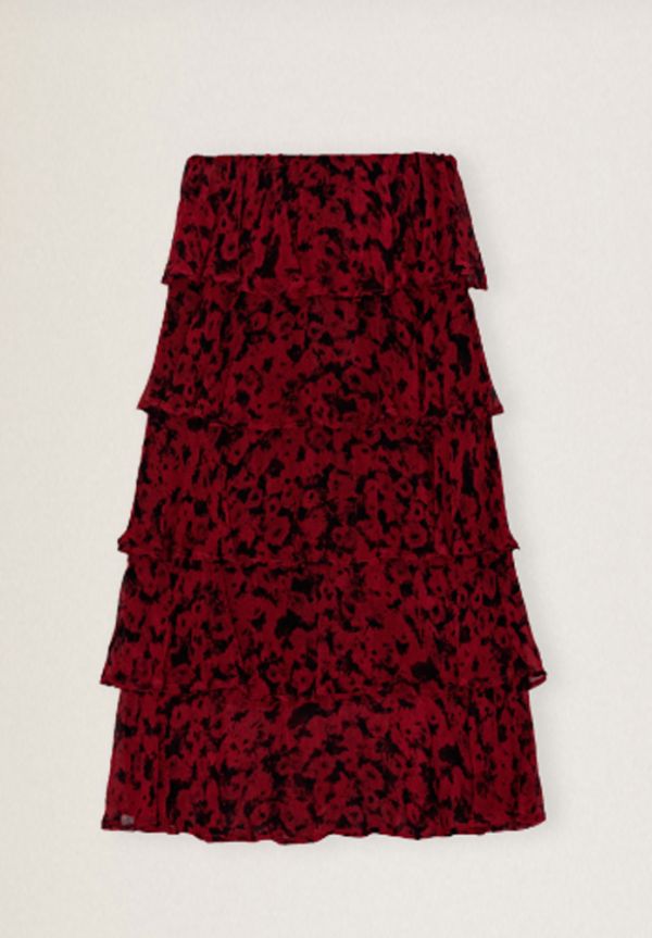 FALDA GEORGETTE LAYER F8723