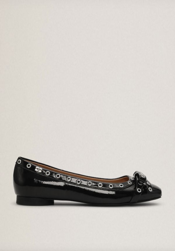 ZAPATOS EYELETS BOW BALLERINA S2755