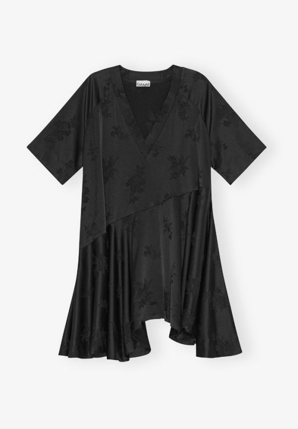 VESTIDO SATIN JACQUARD W0681