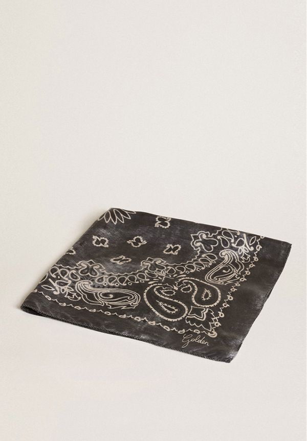 FOULARD PRINT SILK ANTHRACITE